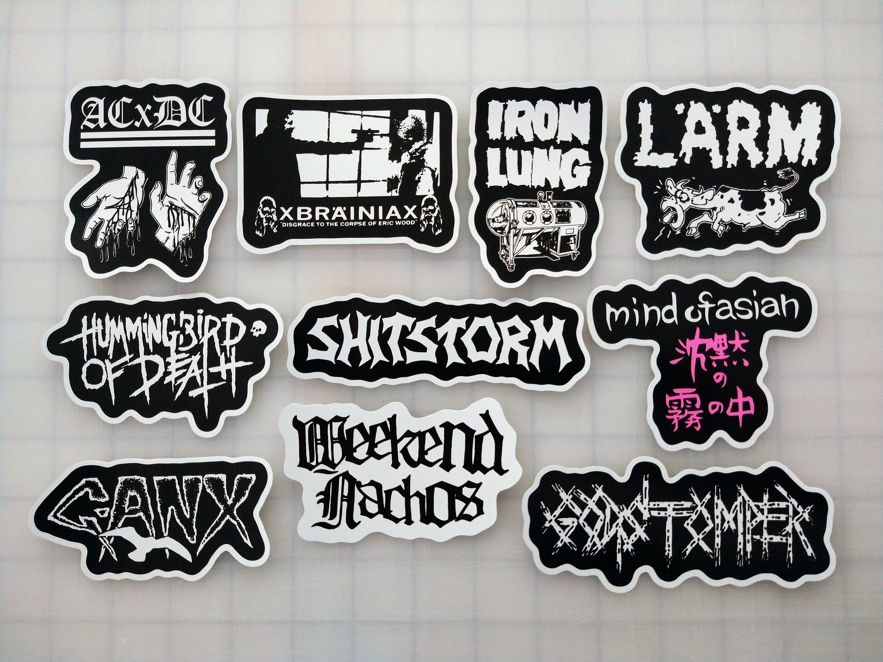 Punk Sticker Pack (10 Stickers) Set 1