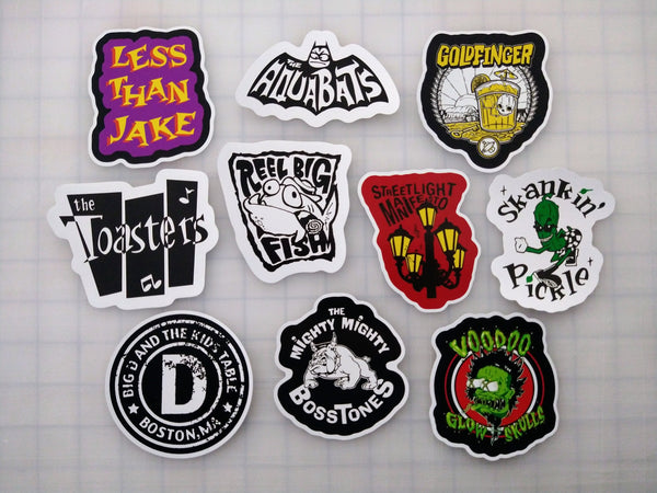 3rd Wave Ska / Punk Sticker Pack (10 Stickers) SET 1