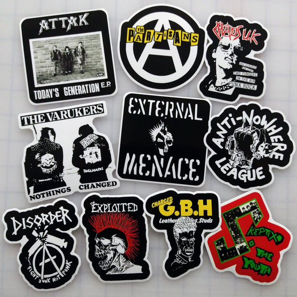 Street Punk / UK 82 Sticker Pack (10 Stickers) SET 1